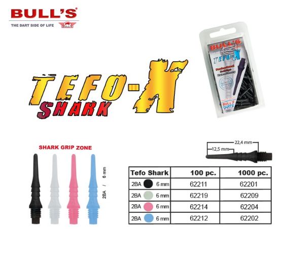 Hroty Bull´s Tefo X Shark 1000 ks bílé 62209