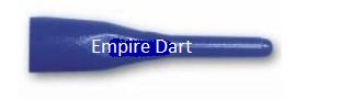 Hroty M3 Empire Dart krátké modré 1000 ks