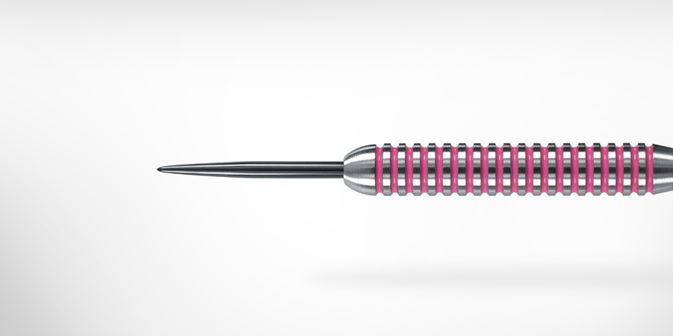 Harrows Šipky Steel Assassin Plus Pink 24gR 80%
