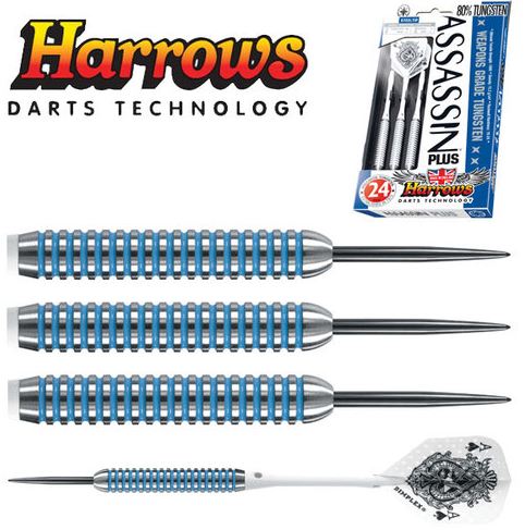 Harrows Šipky Steel Assassin Plus Blue 24gR 80%