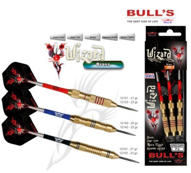 Bull´s Šipky Steel Wizard černé 23gr. 12153
