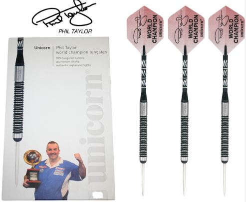 Šipky Unicorn Steel World Champion 26gr. Phil Taylor Natural 10170