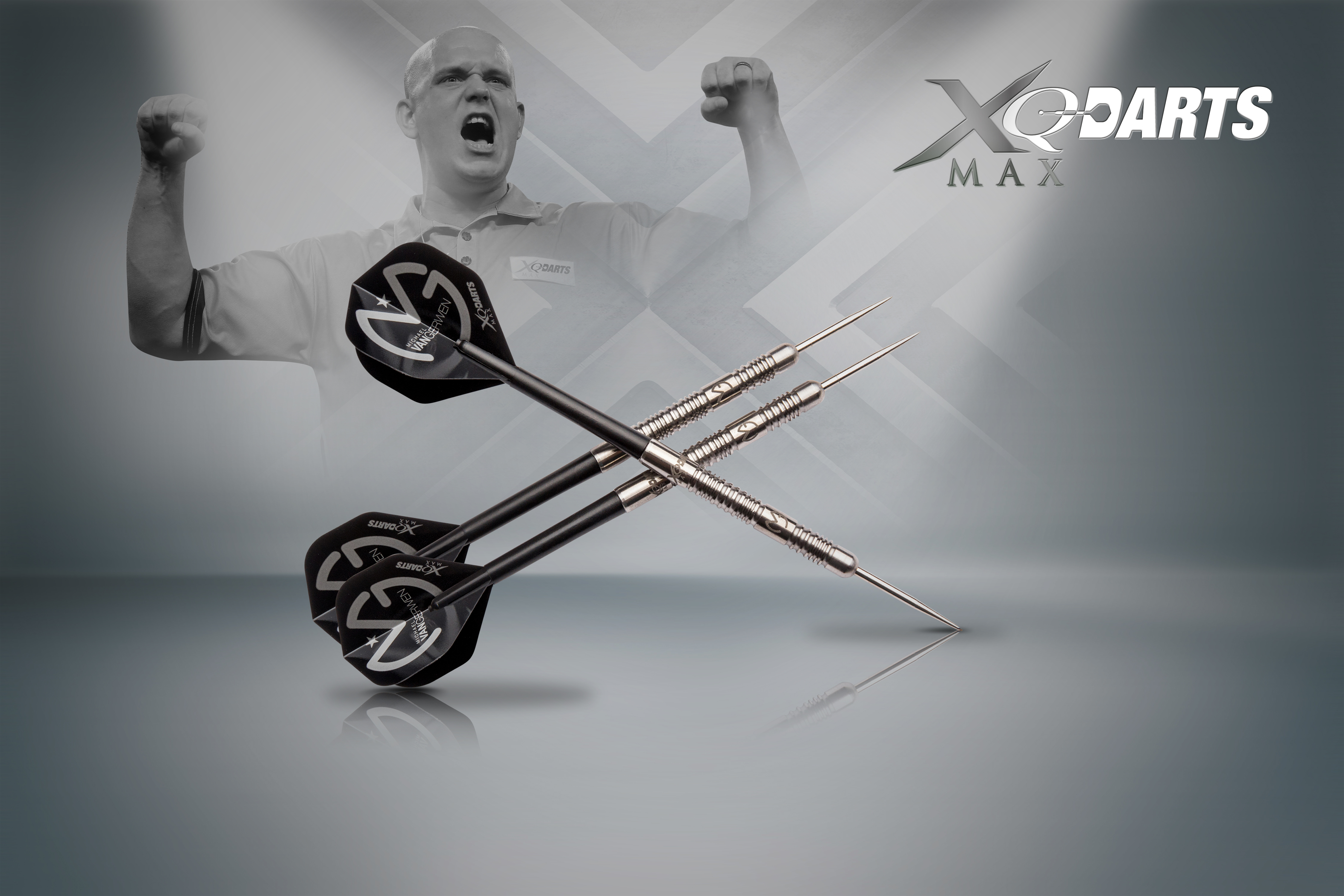 XQMax Šipky steelové Michael van Gerwen 25gR. 90% Tungsten - Mighty Mike