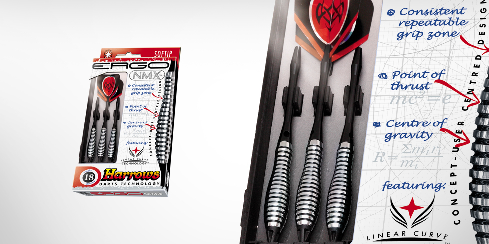 Harrows Šipky Ergo NMX 18gR