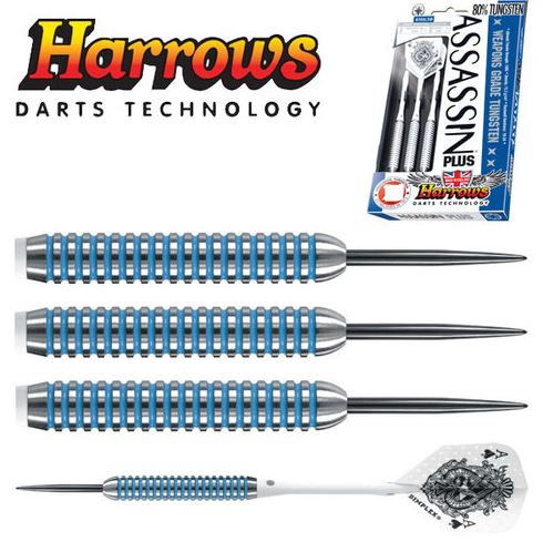 Harrows Šipky Steel Assassin Plus Blue 22gR 80%