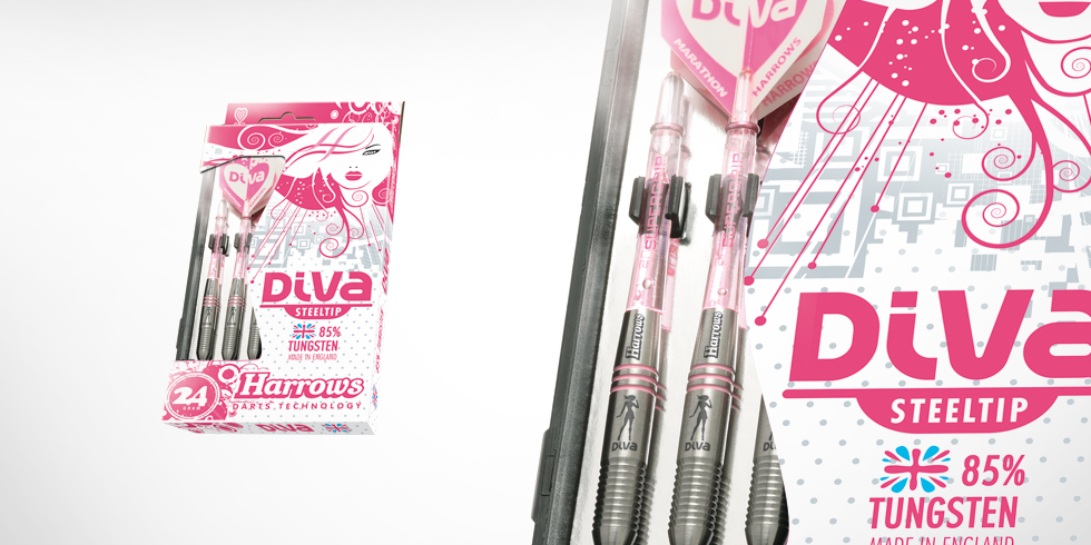 Harrows Šipky Steel Diva 85% 24gR