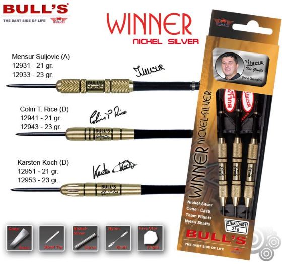 Bull´s Šipky Steel Winner Karsten Koch (D) 21gr. 12951