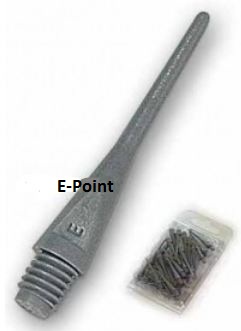 Hroty E-Point Empire Dart šedé dlouhé 50ks