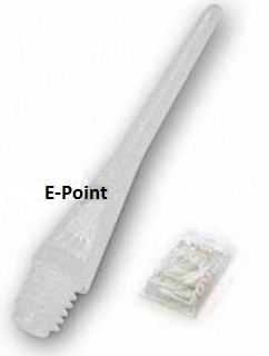 Hroty E-Point Empire Dart bílé dlouhé 200ks
