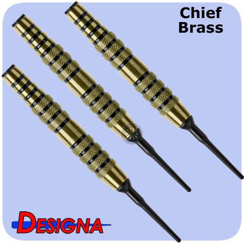 Designa Chief Brass Barrels - 13,5g - Black Ring S1