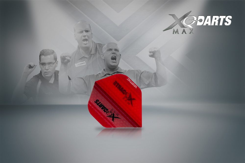 XQMax Darts Letky XQMax 100 - Transparent Red
