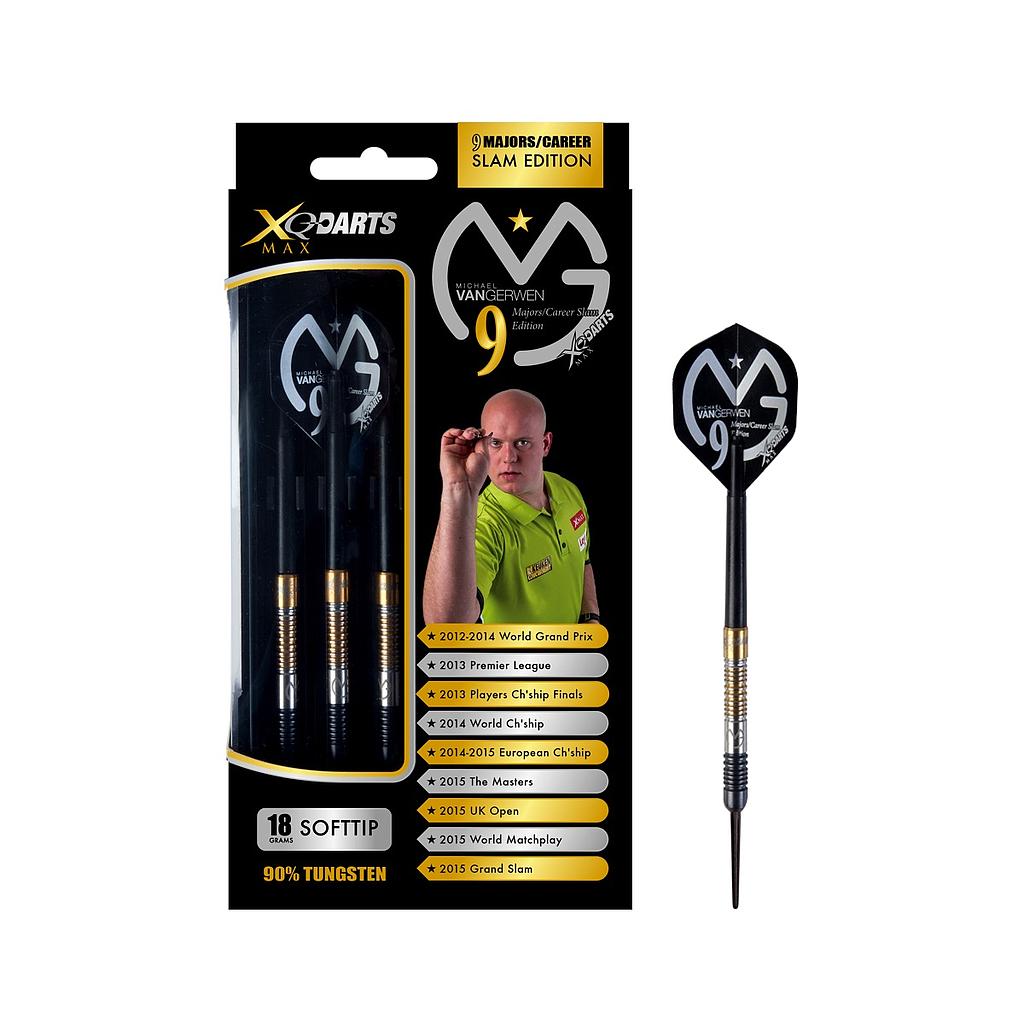 XQMAX ŠIPKY SOFTOVÉ 90% TUNGSTEN MICHAEL VAN GERWEN 18GR. - CAREER SLAM