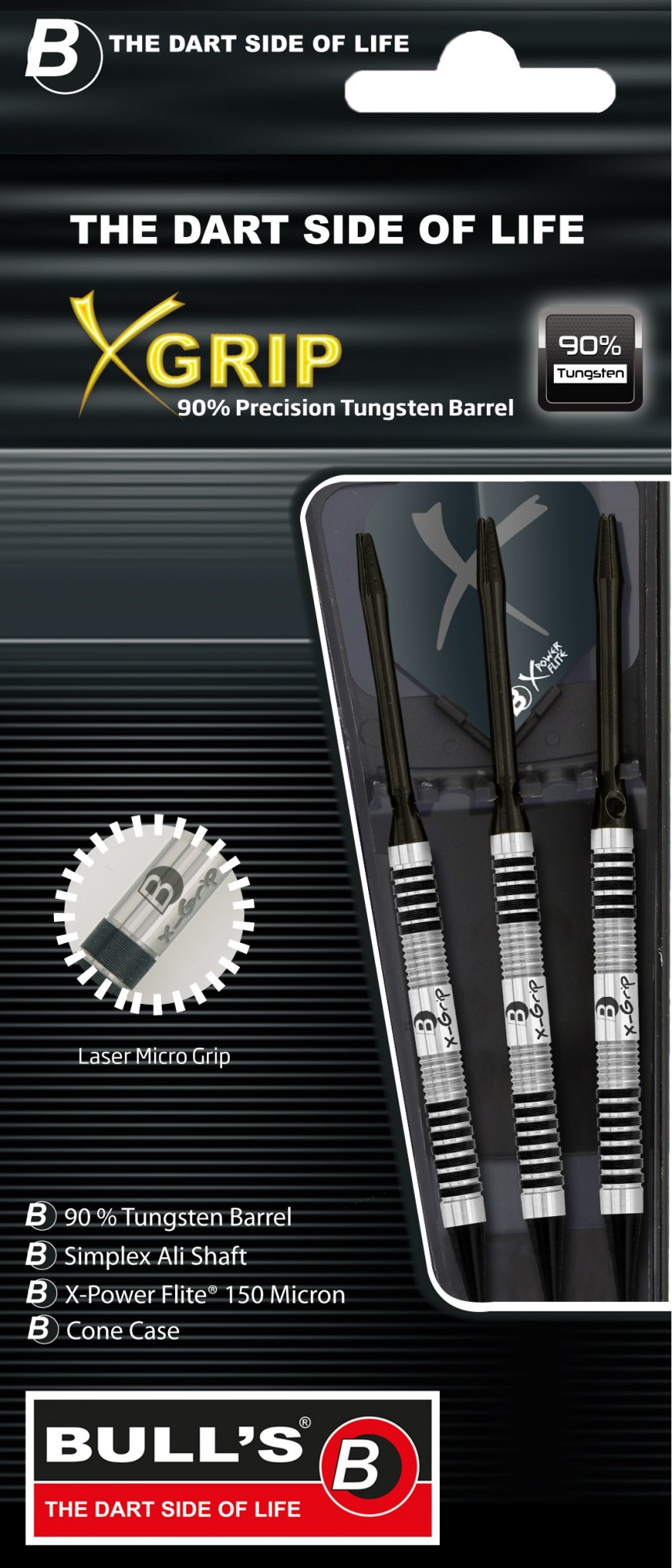 Bull´s Šipky XGrip Micro-Laser Grip softové 16gr. 18176