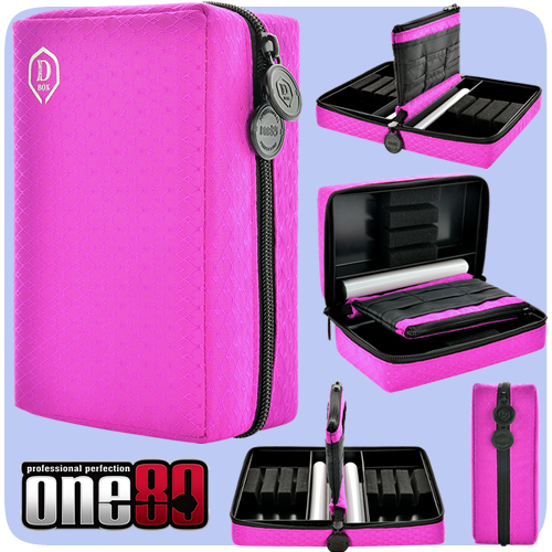 Pouzdro pro šipky Double D Box One80 růžové