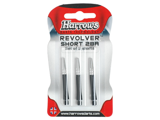 Násadky Revolver Harrows krátké černé 0141