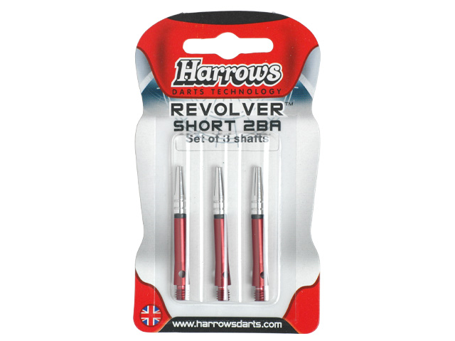 Násadky Revolver Harrows krátké červené 0143