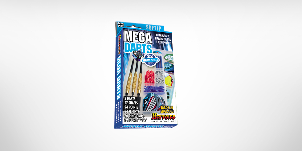 Harrows Šipky Mega Darts sada soft
