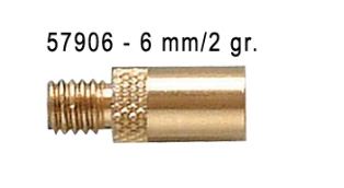 Bull´s závaží ADD A GRAM 6mm/2gr. zlaté