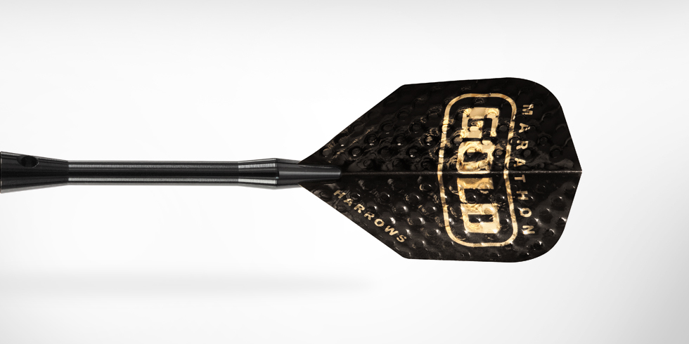 Harrows Šipky Steel Gold 22gR Eric Bristow 90%