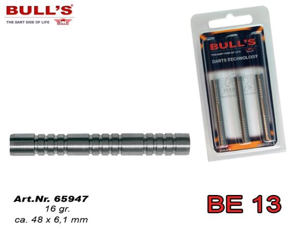 Bull´s Barrels - tělíčka BE 13 80% wolfram 16gr. 65947