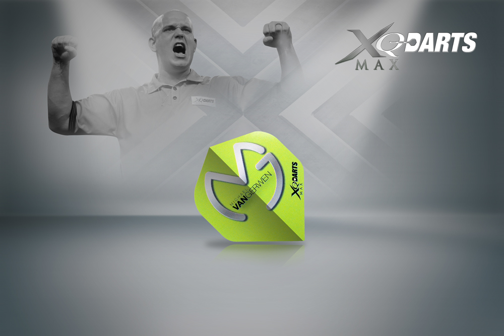 XQMax Darts Letky XQMax 100 - Michael van Gerwen - MvG Green White