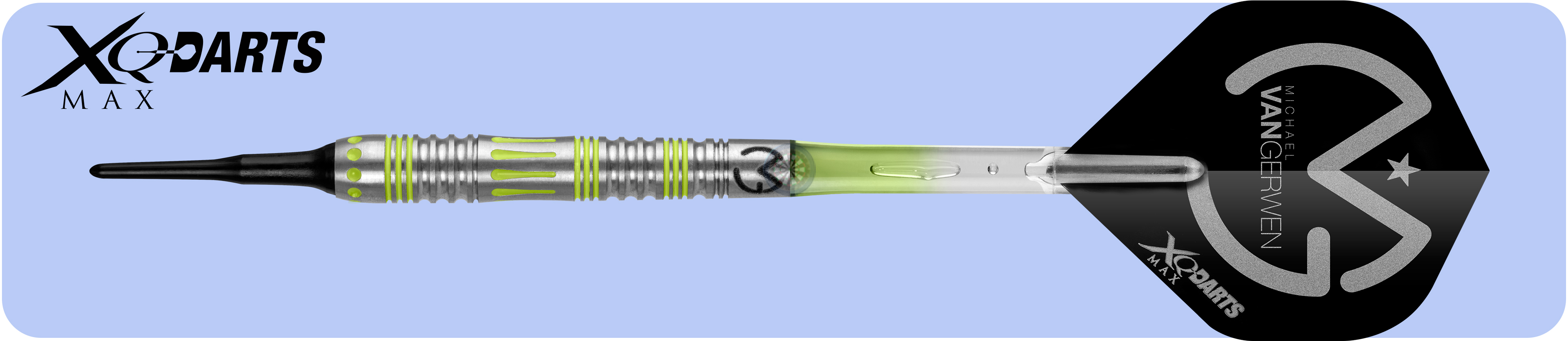 XQMax Šipky softové 90% Tungsten Michael van Gerwen 18gR. - Mighty Generation 2