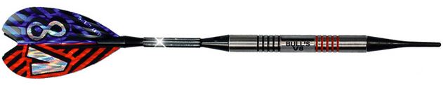 Bull´s Šipky V8 Power Ringed Grip 18gr. 18628