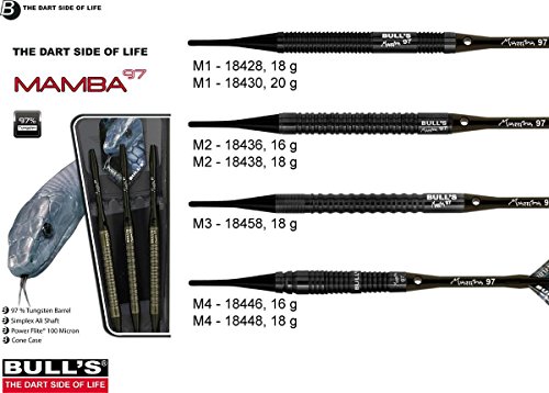 Bull´s Šipky Mamba ´97 Slim-Shark Grip 18gr. 18428