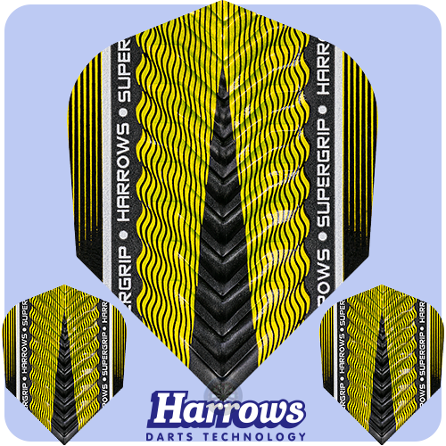 Letky Harrows Supergrip X Flights Yellow/Žluté F0970