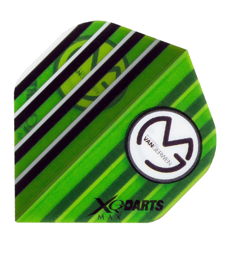 XQMax Darts Letky XQMax 100 - Michael van Gerwen - MvG Transparent Green
