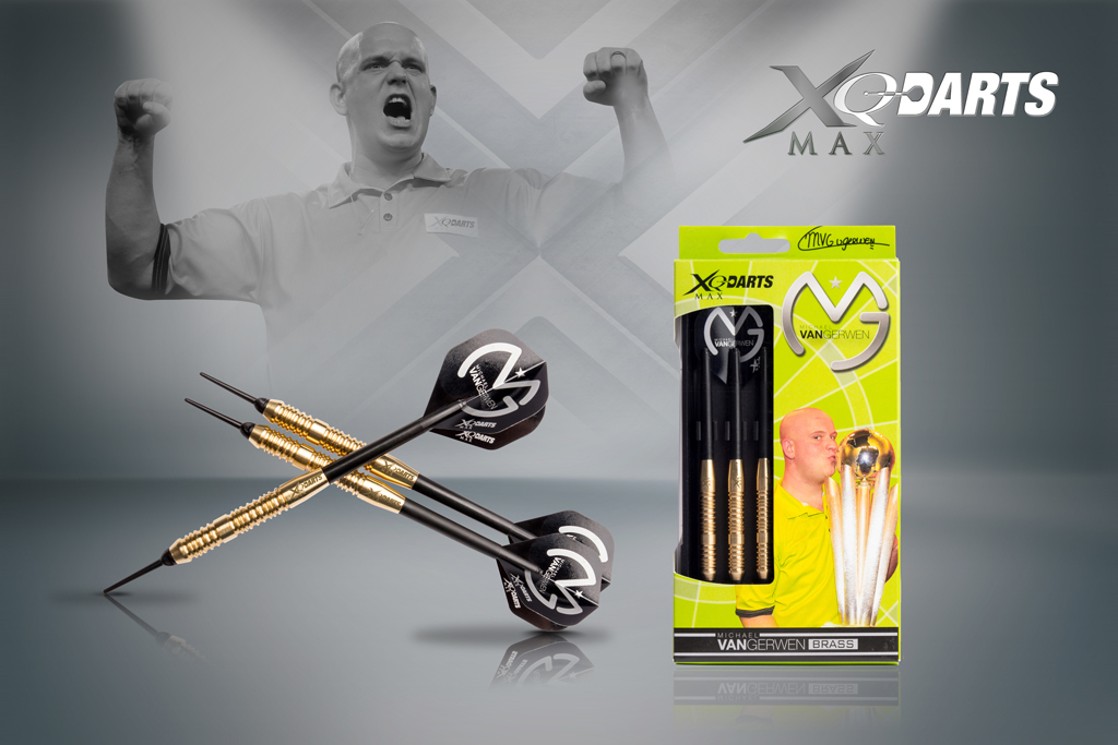XQMax Šipky softové brassové Michael van Gerwen 18gR. - Mighty Mike
