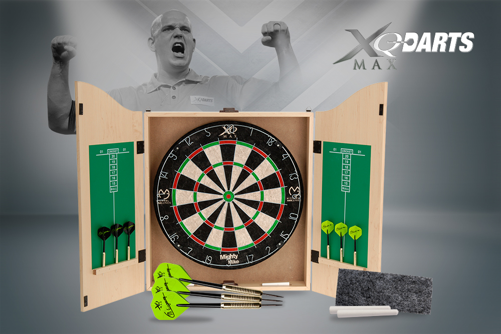 XQMax Darts Kabinet Michael van Gerwen - přírodní