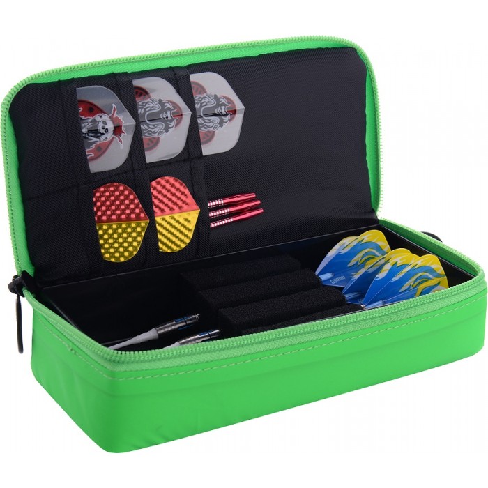Pouzdro na šipky One80 Large D Box midi zeleno-černé