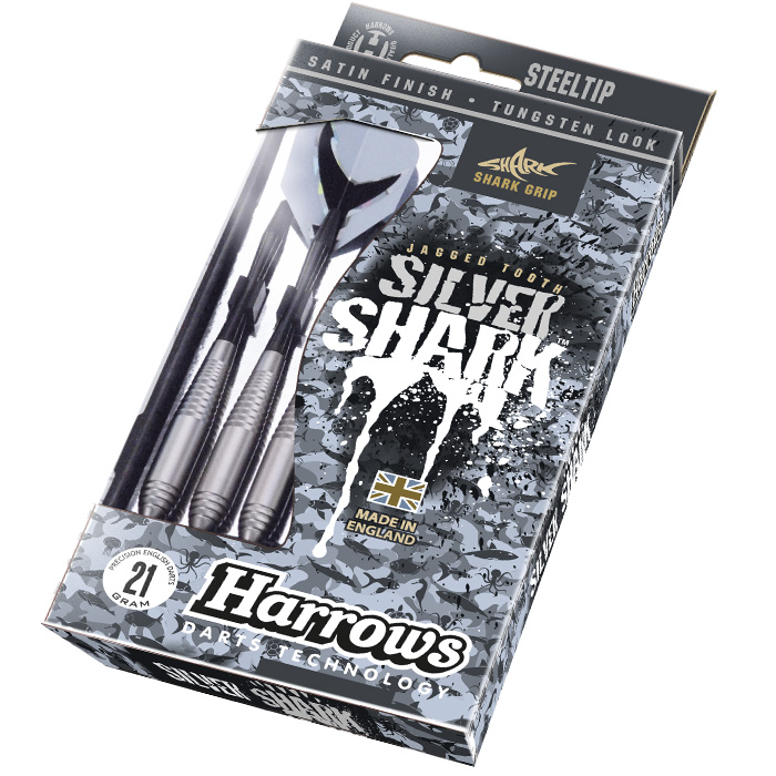 Harrows Šipky Steel Silver Shark 21gR.