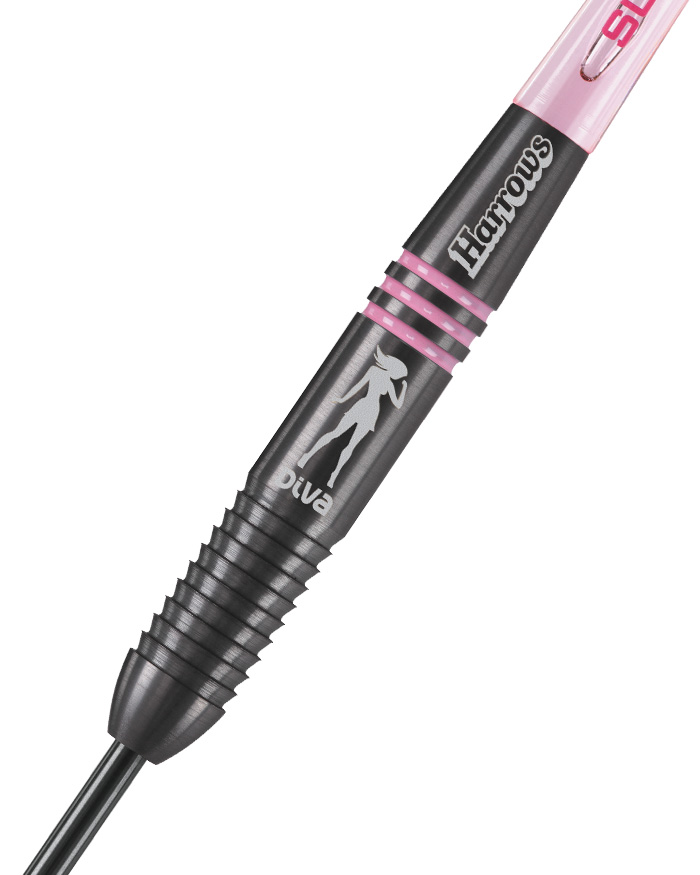 Harrows Šipky Steel Diva Dark 85% 24gR
