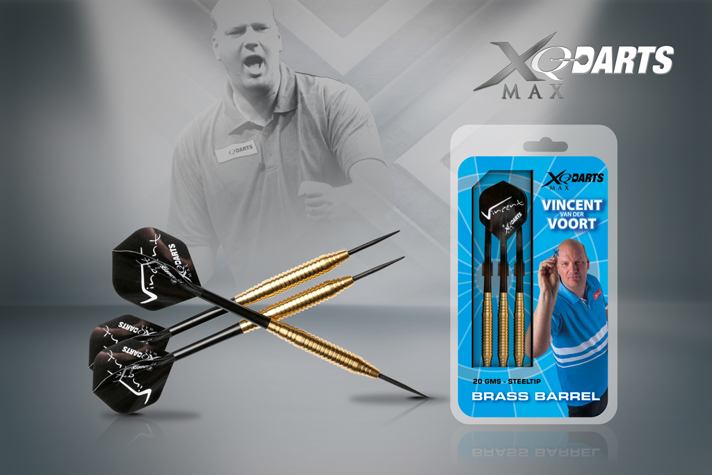 XQMax Šipky steelové brassové Vincent van der Voort 20gR
