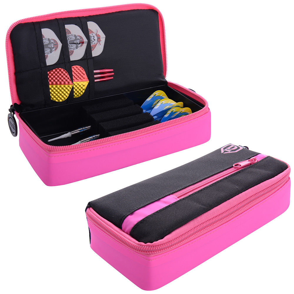 Pouzdro na šipky One80 Large D Box midi růžovo - černé