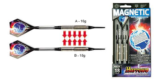 Harrows Šipky Magnetic 18gK