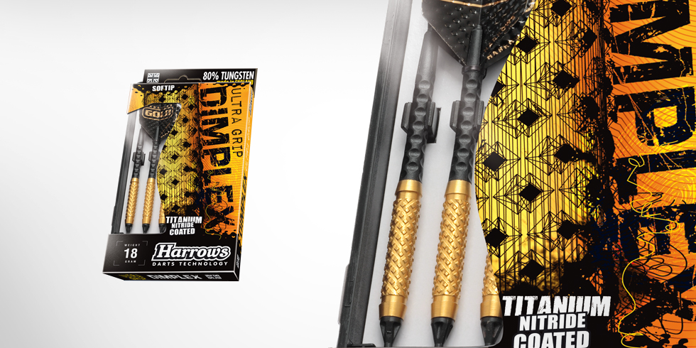 Harrows Šipky Dimplex Gold 18g