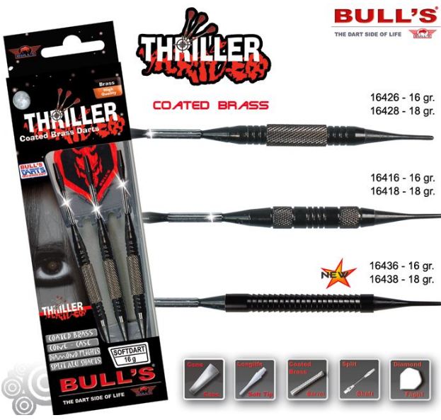 Bull´s Šipky Thriller 16gr. 16416
