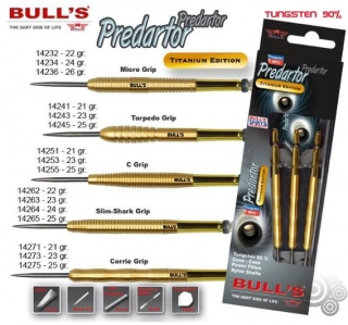 Bull´s Šipky Steel Titanium Predartor C Grip 23gr. 14253