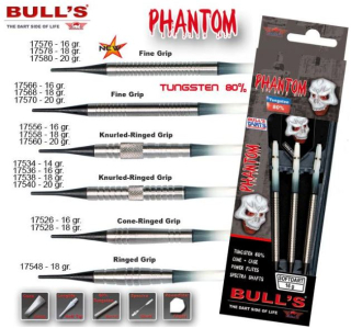 Bull´s Šipky Phantom Knurled-Ringed Grip 18gr. 17558